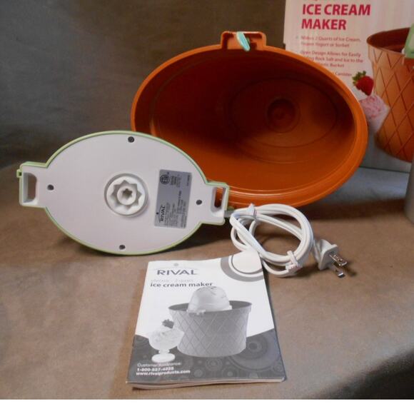 Rival Frozen Delights 2 Quart Ice Cream Maker FRRVBK02-MNT Mint Works - Picture 8 of 11